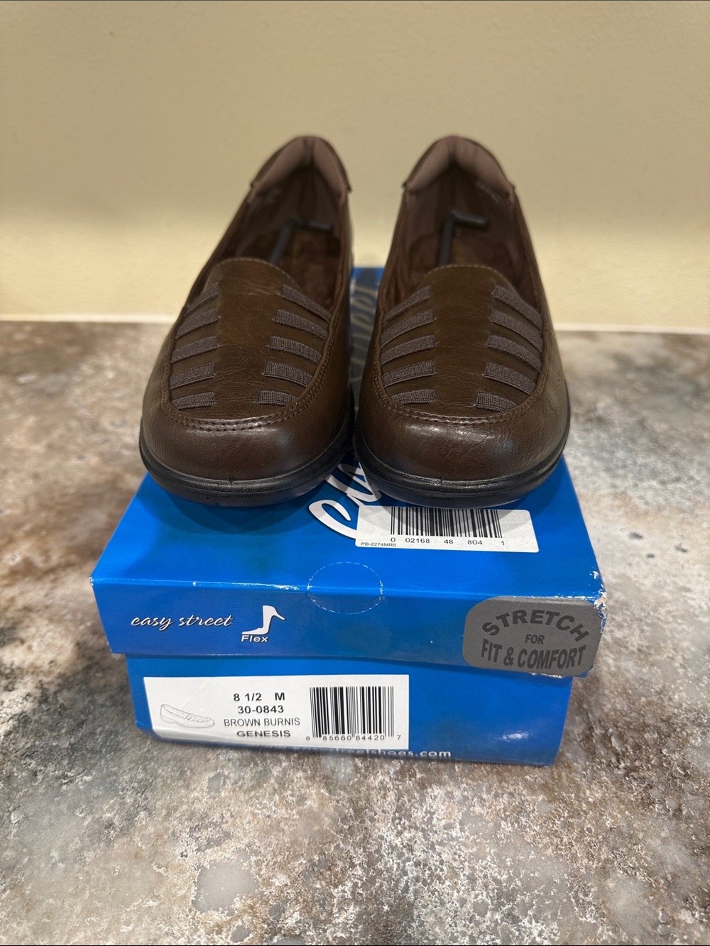 easy street Brown Women's Slip-On Flats